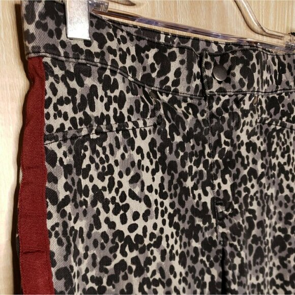 Ana & Ava Womens Leopard Print Elastic Waist Pants Small - Picture 5 of 7